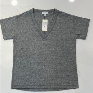 NWT Evereve Gray V-Neck T-Shirt, medium